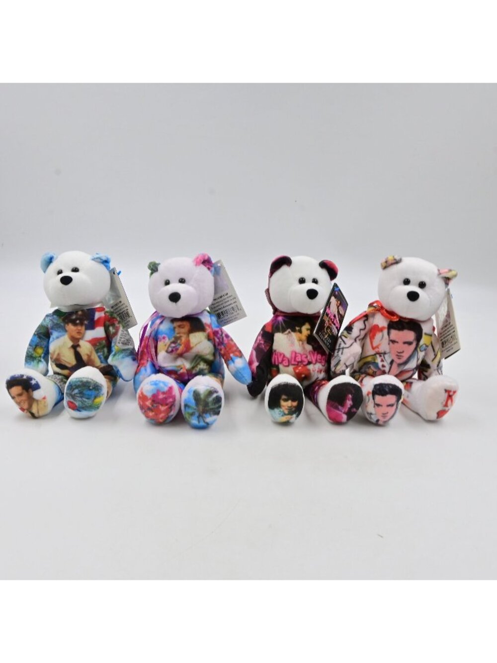 Gallery Treasures Elvis Presley Plush Bear Lot of 4 Gallery Premier Edition Tag